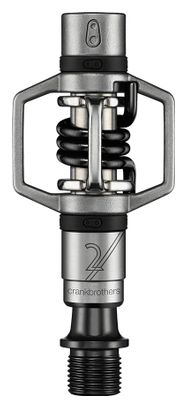 Paar Crank Brothers Eggbeater 2 Klickpedale Silber / Schwarz