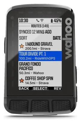 Compteur GPS Wahoo Fitness Elemnt Roam V2