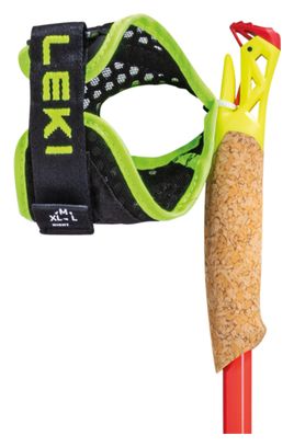 Leki Vertical K Trail Stokken Zwart/Rood/Geel