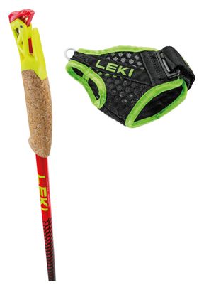 Leki Vertical K Trail Stokken Zwart/Rood/Geel