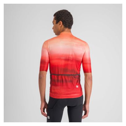 Maillot Manches Courtes Sportful Flow Supergiara Rouge