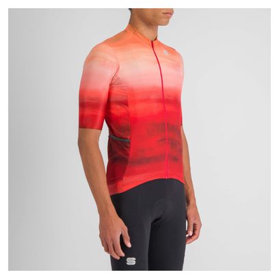 Maillot Manches Courtes Sportful Flow Supergiara Rouge