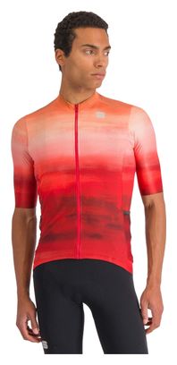 Maillot Manches Courtes Sportful Flow Supergiara Rouge
