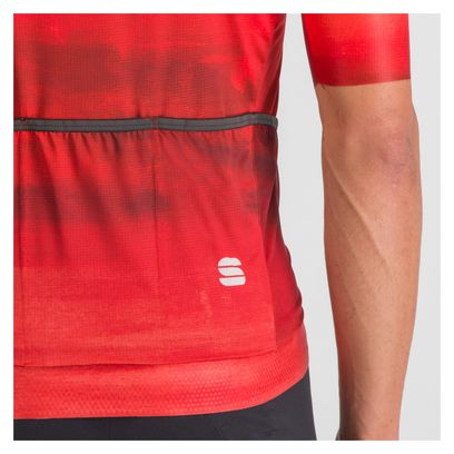 Maillot Manches Courtes Sportful Flow Supergiara Rouge