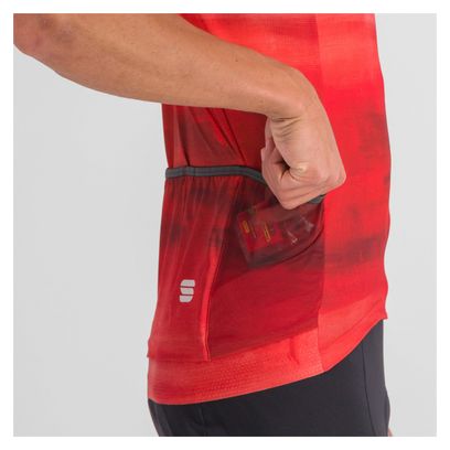 Maillot Manches Courtes Sportful Flow Supergiara Rouge