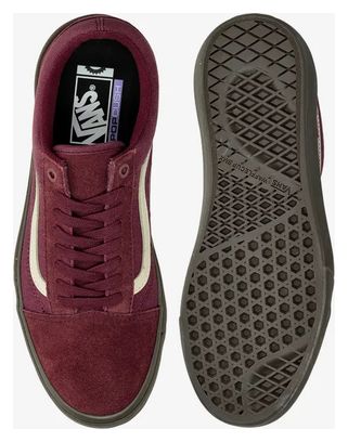 Chaussures Basses Vans BMX Old Skool Rouge Bordeaux