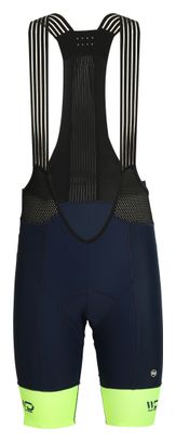 Cuissard vélo homme DRAFT bleu/jaune