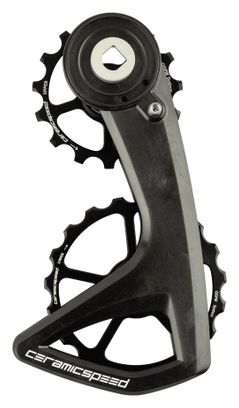 Cubierta de desviador Ceramicspeed OSPW RS de 5 radios para Sram Red D1/E1 y Force D1 AXS Ruta 12V V2, color negro