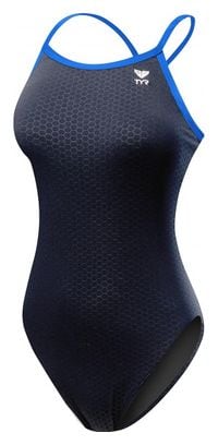 Maillot de Bain Femme TYR Hexa Diamondfit Bleu/Bleu 32 US