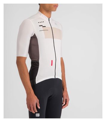 Maillot Manches Courtes Sportful Breakout Supergiara Blanc