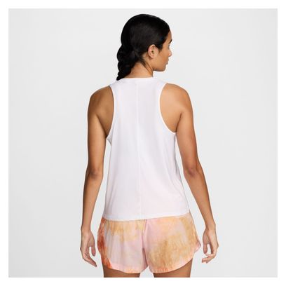 Canotta Nike Trail Donna Bianco Arancione