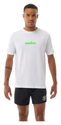 Camiseta Compressport Training Ironman 2026 Blanca/Verde