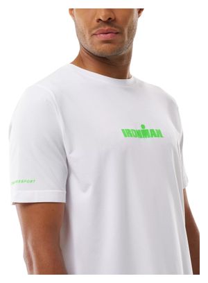 Camiseta Compressport Training Ironman 2026 Blanca/Verde