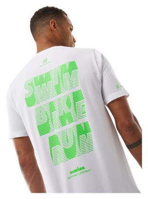 Camiseta Compressport Training Ironman 2026 Blanca/Verde