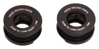 Pride Racing 20mm / 10mm Adapter Kit Zwart