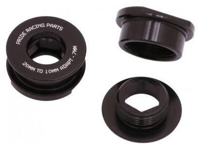 Pride Racing 20mm / 10mm Adapter Kit Zwart
