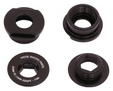 Pride Racing 20mm / 10mm Adapter Kit Zwart