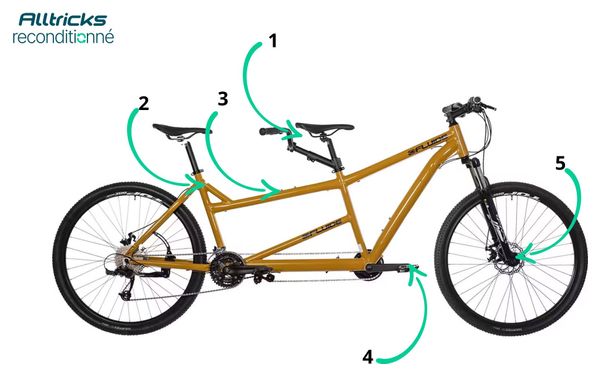 Tandem Semi-Rigid Fluid MicroShift Mezzo 3x10V 29'' Amarillo Arena M/L 170/205cm - Producto renovado