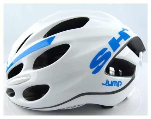 Casque vélo Shake Jump blanc/bleu