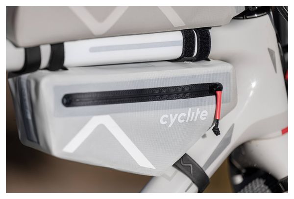Sacoche de Cadre Cyclite Frame Bag Small / 02 | 1.4 L | Gris Clair