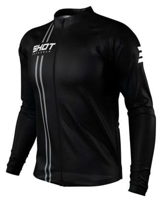 Maillot Manches Longues Shot Unlimited Zip Noir - Taille Maillot - L