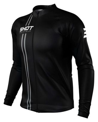 Maillot Manches Longues Shot Unlimited Zip Noir - Taille Maillot - XXL