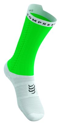 Calze Compressport Pro Racing V4.0 Bike Verde/Bianco
