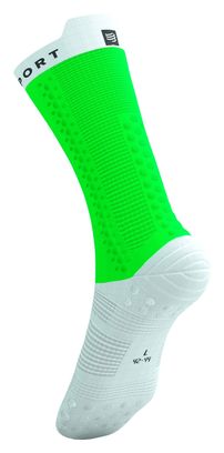 Calze Compressport Pro Racing V4.0 Bike Verde/Bianco