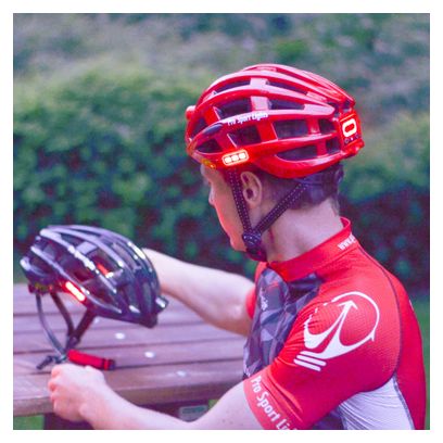 Casque de vélo avec lumières USB rechargeable