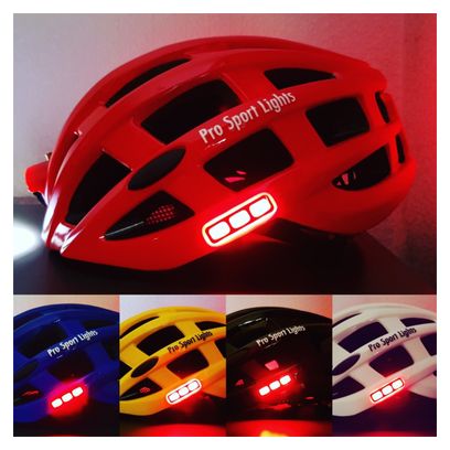 Casque de vélo avec lumières USB rechargeable