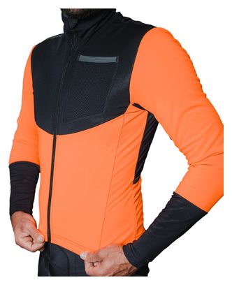 SpatzWear Oranje/Zwart Unisex Long Sleeve Jacket