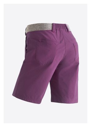 Maier Sport Norit Regular Pantalones cortos de senderismo para mujer Morado