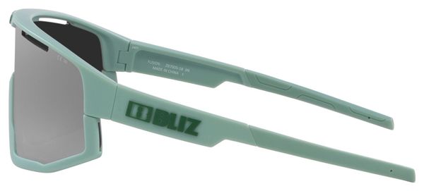 Bliz Fusion Glasses Matte Green - Mirror Silver