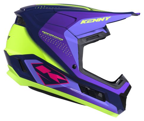 Casque Integral Kenny Performance Graphic Racing Violet Enfant