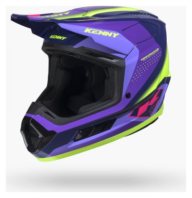 Casque Integral Kenny Performance Graphic Racing Violet Enfant