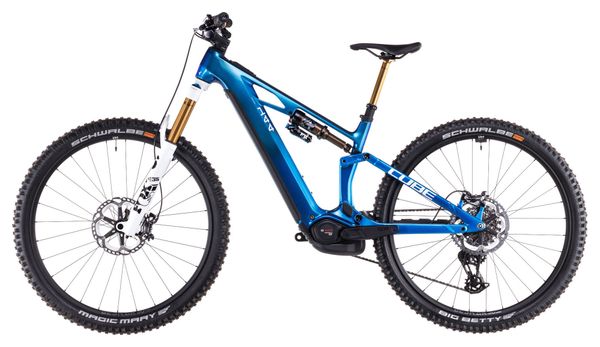 VTT Électrique Tout-Suspendu Cube Stereo Hybrid One44 HPC AT 800 Sram X0 Eagle AXS 12V 800 Wh 27.5'' Bleu Actionteam 2025