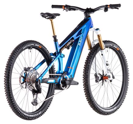 VTT Électrique Tout-Suspendu Cube Stereo Hybrid One44 HPC AT 800 Sram X0 Eagle AXS 12V 800 Wh 27.5'' Bleu Actionteam 2025