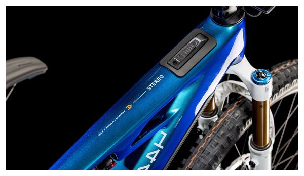 VTT Électrique Tout-Suspendu Cube Stereo Hybrid One44 HPC AT 800 Sram X0 Eagle AXS 12V 800 Wh 27.5'' Bleu Actionteam 2025
