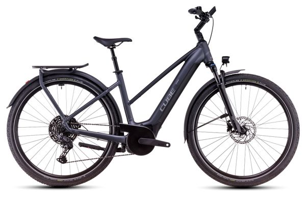 Cube Touring Hybrid Pro 625 Trapeze Elektrische Hybride Fiets Shimano Cues 11S 625 Wh 700 mm Metallic Grijs 2025
