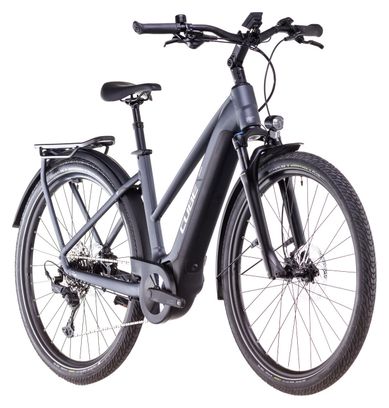 Cube Touring Hybrid Pro 625 Trapeze Elektrische Hybride Fiets Shimano Cues 11S 625 Wh 700 mm Metallic Grijs 2025