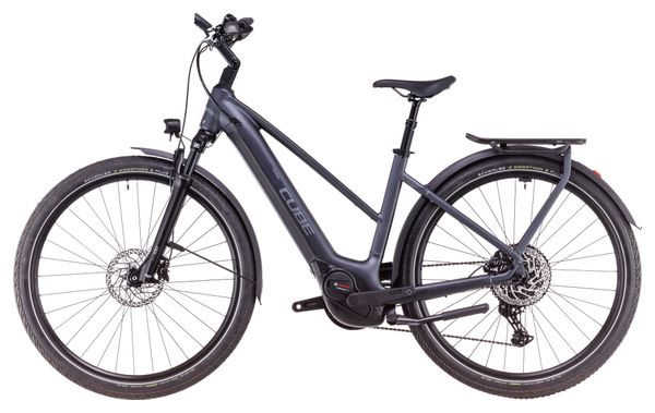 Cube Touring Hybrid Pro 625 Trapeze Elektrische Hybride Fiets Shimano Cues 11S 625 Wh 700 mm Metallic Grijs 2025