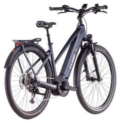Cube Touring Hybrid Pro 625 Trapeze Elektrische Hybride Fiets Shimano Cues 11S 625 Wh 700 mm Metallic Grijs 2025