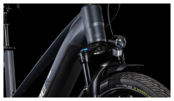 Cube Touring Hybrid Pro 625 Trapeze Elektrische Hybride Fiets Shimano Cues 11S 625 Wh 700 mm Metallic Grijs 2025