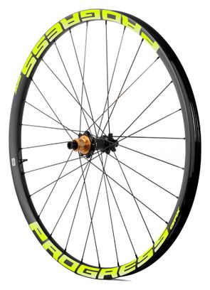 Paire de roues Progress GPX Nitro2 29"  Jaune | Boost 15x110/12x148 mm | 6 Trous | 1280 gr