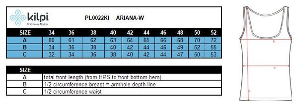 Débardeur randonnée technique femme Kilpi ARIANA-W
