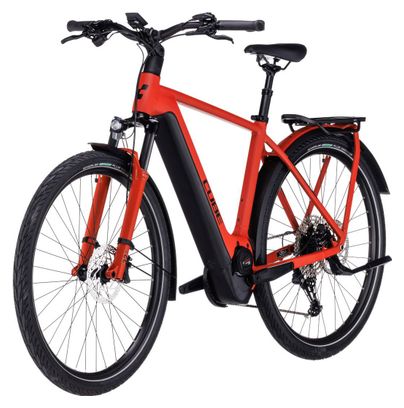 Cube Kathmandu Hybrid EXC 750 Electric City Bike Shimano Deore 12S 750 Wh 700 mm Red 2023