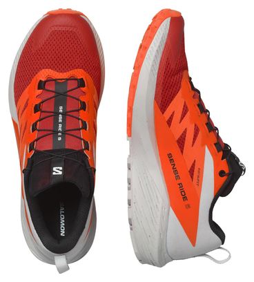 Salomon Sense Ride 5 Trail Shoes Orange / White
