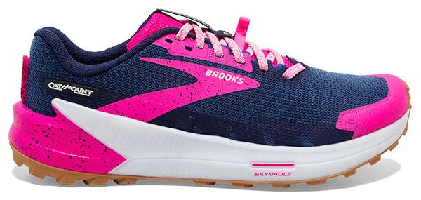 Brooks Womens Catamount 2 Trail Running Schuhe Blau Rosa