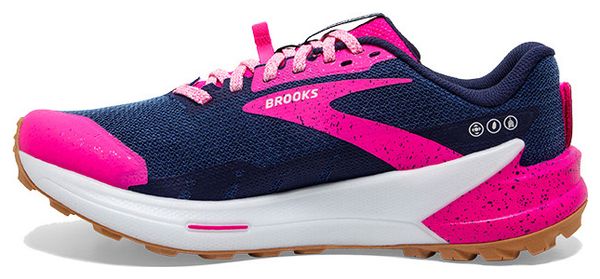 Brooks Women's Catamount 2 Blue Pink Trail Running Shoes