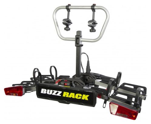 Buzz Rack Portabicicletas de remolque E-scorpionXL 13 Clavijas - 2 (Compatible con E-Bikes) Bicicletas Negro